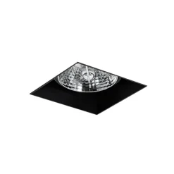 QAZQA Schlafzimmerlampen|Küchenlampen*Set mit 6 schwarzen Einbauleuchten GU10 70 mm randlos - Oneon