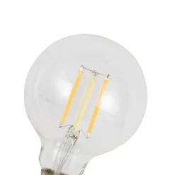 LUUMR Preisvorteil Auf Leuchtmittel|Smarte Glühbirnen*Set mit 5 Smart Dimmbare LED-Glühbirnen E27 G95 Klar 7W 806lm 2700-6500K