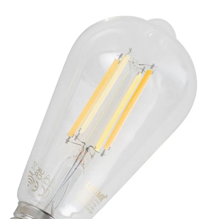 LUUMR Preisvorteil Auf Leuchtmittel|Smarte Glühbirnen*Set mit 5 Smart Dimmbare LED Glühbirnen E27 ST64 Klar 7W 806lm 2700-6500K