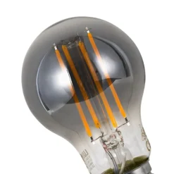 LUUMR Preisvorteil Auf Leuchtmittel|Smarte Glühbirnen*Set mit 5 Smart Dimmbare LED-Glühbirnen E27 A60 Rauchglas 4,9 W 150 lm 1800 K