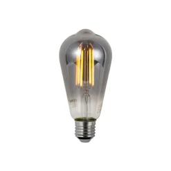 LUUMR Preisvorteil Auf Leuchtmittel|Smarte Glühbirnen*Set mit 5 Smart Dimmbare LED-Glühbirnen E27 ST64 Rauchglas 4,9 W 150 lm 1800 K