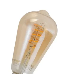 LUUMR Preisvorteil Auf Leuchtmittel|Smarte Glühbirnen*Set mit 5 Smart E27 Dimmbar LED Glühbirne ST64 Bernstein 4.9W 320lm 2500K