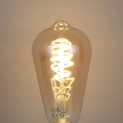 LUUMR Preisvorteil Auf Leuchtmittel|Smarte Glühbirnen*Set mit 5 Smart E27 Dimmbar LED Glühbirne ST64 Bernstein 4.9W 320lm 2500K