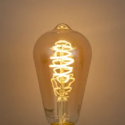 LUUMR Preisvorteil Auf Leuchtmittel|Smarte Glühbirnen*Set mit 5 Smart E27 Dimmbar LED Glühbirnen ST64 Bernstein 4.9W 320lm 2500K