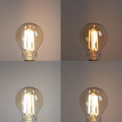 LUEDD Preisvorteil Auf Leuchtmittel|Smarte Glühbirnen*Set mit 5 Smart E14 dimmbar in Kelvin LED-Lampe P45 Goldline 4,9W 470 lm 1800-4000K