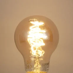 LUUMR Preisvorteil Auf Leuchtmittel|Smarte Glühbirnen*Set mit 5 Smart E27 Dimmbar LED Glühbirne A60 Bernstein 4.9W 320lm 2500K