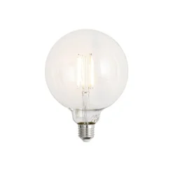 LUUMR Preisvorteil Auf Leuchtmittel|Filament Lampen*Set mit 5 Smart E27 Dimmbare LED-Glühbirnen G125 Klar 7W 806lm 2700-6500K