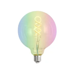 LUUMR Preisvorteil Auf Leuchtmittel|Filament Lampen*Set mit 5 Smart E27 Dimmbare LED-Glühbirnen G125 RGBW 4W 250lm 2700K