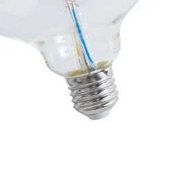 LUUMR Preisvorteil Auf Leuchtmittel|Filament Lampen*Set mit 5 Smart E27 Dimmbare LED-Glühbirnen G125 RGBW 4W 250lm 2700K