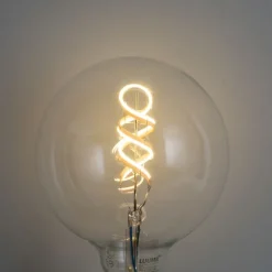 LUUMR Preisvorteil Auf Leuchtmittel|Filament Lampen*Set mit 5 Smart E27 Dimmbare LED-Glühbirnen G125 RGBW 4W 250lm 2700K