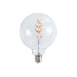 LUUMR Preisvorteil Auf Leuchtmittel|Filament Lampen*Set mit 5 Smart E27 Dimmbare LED-Glühbirnen G125 RGBW 4W 250lm 2700K