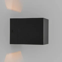 QAZQA Smarte Wandleuchten|Wandleuchten*Set mit 4 Smart Wandlampen schwarz 8 cm inkl. Wifi G9 - Transfer