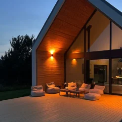 QAZQA Außenwandleuchten|Gartenbeleuchtung*Set mit 3 smarten Wandleuchten schwarz 2-flammig IP44 - Baleno