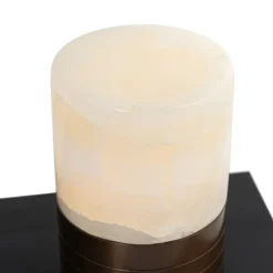 QAZQA Gartenbeleuchtung|Led-Außenleuchten*Set mit 2 Tischleuchten Dunkelbronze RGBW wiederaufladbar - Alessia