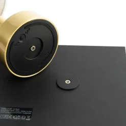 QAZQA Gartenbeleuchtung|Led-Tischleuchten*Set mit 2 Tischleuchten Gold mit Beige RGBW wiederaufladbar - Elise