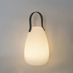 QAZQA Gartenbeleuchtung|Led-Außenleuchten*Set mit 2 Tischleuchten weiß RGBW wiederaufladbar IP54 - Pion