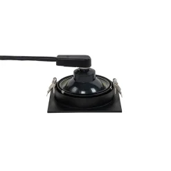 QAZQA Einbaustrahler|Wohnzimmerlampen*Set mit 6 verstellbaren schwarzen Einbaustrahlern - Chuck 111