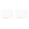 QAZQA Led-Wandleuchten|Akku Lampen*Set mit 2 Wandleuchten weiß mit Dimmer wiederaufladbar - Joris