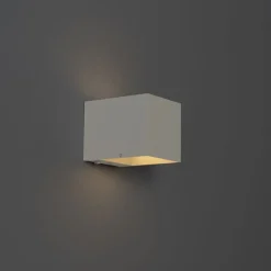 QAZQA Led-Wandleuchten|Akku Lampen*Set mit 2 Wandleuchten weiß mit Dimmer wiederaufladbar - Joris