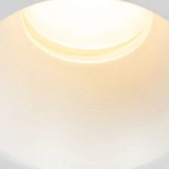 QAZQA Schlafzimmerlampen|Küchenlampen*Set mit 12 weißen Einbauleuchten GU10 35 mm IP44 - Dept