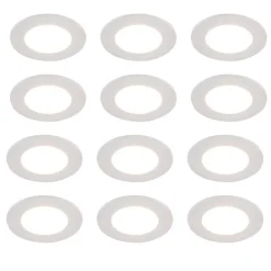 QAZQA Schlafzimmerlampen|Küchenlampen*Set mit 12 weißen Einbauleuchten inkl. Dim-to-Warm LED 7W IP65 - Blanca