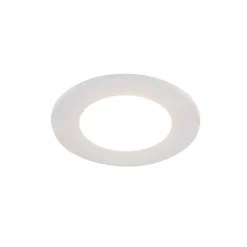 QAZQA Schlafzimmerlampen|Küchenlampen*Set mit 12 weißen Einbauleuchten inkl. Dim-to-Warm LED 7W IP65 - Blanca