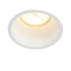 QAZQA Schlafzimmerlampen|Küchenlampen*Set mit 12 weißen Einbauleuchten GU10 70 mm IP44 - Dept