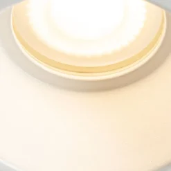 QAZQA Schlafzimmerlampen|Küchenlampen*Set mit 12 weißen Einbauleuchten GU10 50 mm IP44 - Dept