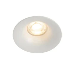 QAZQA Schlafzimmerlampen|Küchenlampen*Set mit 12 weißen GU10 Einbaustrahlern 50 mm - Gijs