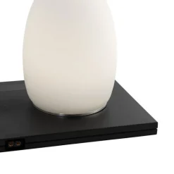 QAZQA Gartenbeleuchtung|Led-Außenleuchten*Set mit 2 weißen RGBW-wiederaufladbaren Tischleuchten - Eggo