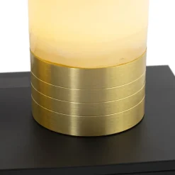 QAZQA Gartenbeleuchtung|Led-Außenleuchten*Set mit 2 wiederaufladbaren goldenen RGBW Tischleuchten - Alessia