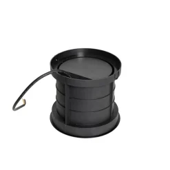 QAZQA Gartenbeleuchtung|Bodenstrahler Außen*Set van 6 dimbare buiten grondspots zwart IP65 incl LED - Delux Honey