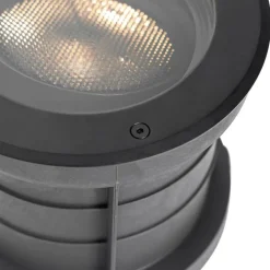 QAZQA Gartenbeleuchtung|Bodenstrahler Außen*Set van 6 dimbare buiten grondspots zwart IP65 incl LED - Delux Honey