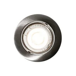 QAZQA Einbaustrahler|Wohnzimmerlampen*Set van 6 moderne inbouwspots gunmetal GU10 50mm rond kantelbaar - Edu