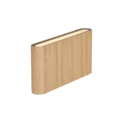 QAZQA Gartenbeleuchtung|Led-Außenleuchten*Skandinavische Außenwandleuchte Holzoptik 17,5 cm inkl. LED IP65 - Batt