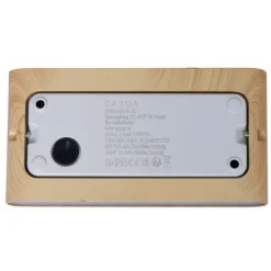 QAZQA Gartenbeleuchtung|Led-Außenleuchten*Skandinavische Außenwandleuchte Holzoptik 17,5 cm inkl. LED IP65 - Batt