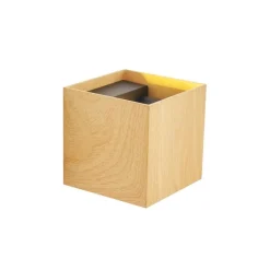 QAZQA Gartenbeleuchtung|Led-Außenleuchten*Skandinavische Außenwandleuchte Holzoptik inkl. LED IP54 - Edwin