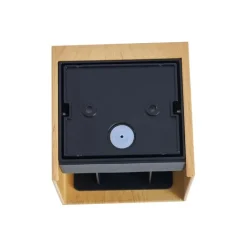 QAZQA Gartenbeleuchtung|Led-Außenleuchten*Skandinavische Außenwandleuchte Holzoptik inkl. LED IP54 - Edwin