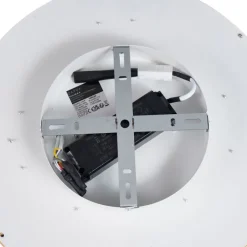 QAZQA Led-Deckenleuchten|Deckenleuchten*Skandinavische Deckenleuchte Holz 40cm inkl. LED Dimmbar - Pecker