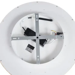 QAZQA Schlafzimmerlampen|Küchenlampen*Skandinavische Deckenleuchte Holz 50cm inkl. LED Dimmbar - Pecker