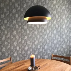 QAZQA Pendelleuchten|Wohnzimmerlampen*Skandinavische Hängelampe schwarz mit Gold 2-lagig - Claudius