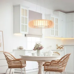 Trio Leuchten Schlafzimmerlampen|Küchenlampen*Skandinavische Hängelampe Beige inkl. LED - Monte