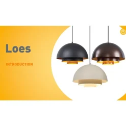 QAZQA Schlafzimmerlampen|Esszimmerlampen*Skandinavische Hängelampe Creme mit weißer Innenseite - Loes