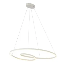 QAZQA Led-Pendelleuchten|Pendelleuchten*Skandinavische Hängelampe Beige 110cm inkl. LED 3-Stufen Dimmbar - Circuit