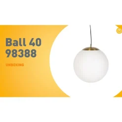 QAZQA Schlafzimmerlampen|Küchenlampen*Skandinavische Hängelampe Opalglas 40 cm - Ball 40