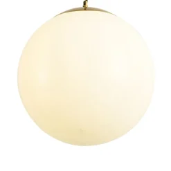 QAZQA Schlafzimmerlampen|Küchenlampen*Skandinavische Hängelampe Opalglas 40 cm - Ball 40