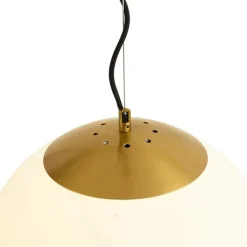 QAZQA Schlafzimmerlampen|Küchenlampen*Skandinavische Hängelampe Opalglas 40 cm - Ball 40