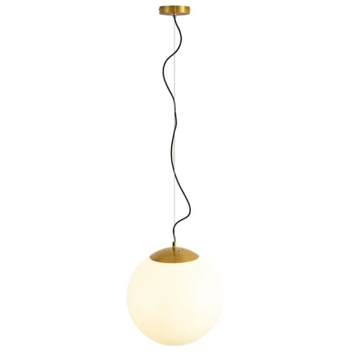 QAZQA Schlafzimmerlampen|Küchenlampen*Skandinavische Hängelampe Opalglas 40 cm - Ball 40