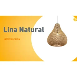 QAZQA Leuchten Ohne Schirm|Pendelleuchten*Skandinavische Hängelampe braun 45cm - Lina Natural