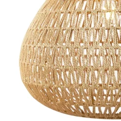 QAZQA Leuchten Ohne Schirm|Pendelleuchten*Skandinavische Hängelampe braun 45cm - Lina Natural